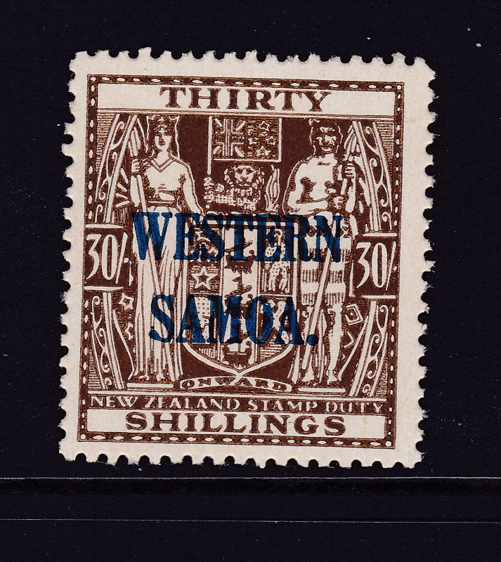 Samoa a New Zealand 30/- Fiscal overprinted MNH from 1945