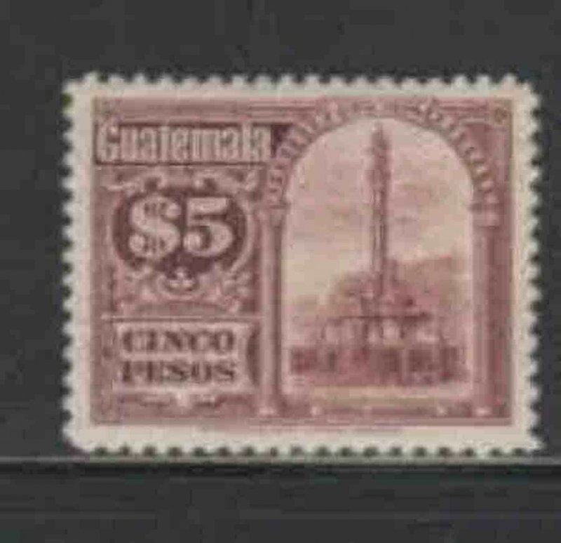 GUATEMALA #173 1921 5p MONUMENT TO PRES. GRANADOS F-VF USED a