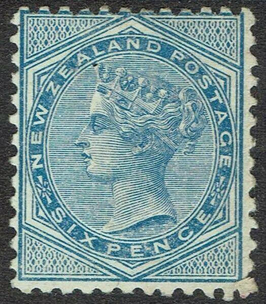 NEW ZEALAND 1878 QV 6D PERF 12 X 11.5 
