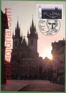 ag7283 - GERMANY - MAXIMUM CARD - 05.05.1983 - KAFKA architecture-