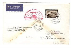 GERMAN ZEPPELIN POLAR B/S 27-7-31 #458 cat.2300M($1300.00)