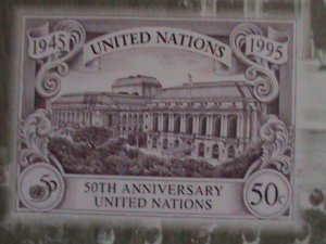 ​UNITED NATION-1995-SC# 188 50TH ANNIVERSARY OF UN- NEW YORK IMPERF-MNH S/S VF