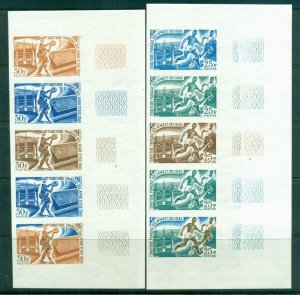 Afars & Issas 1967 25f & 30f lower right margin progressive colour proofs, St...