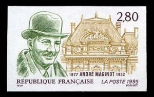 France, 1950-Present #2493 (YT 2966) Cat€17, 1995 Maginot, imperf. single, ...