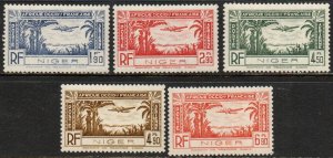 Niger Sc #C1-C5 Mint Hinged