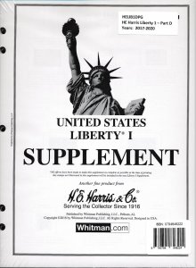HE Harris USA LIBERTY 1 STAMP PAGES Part D 2017-2020 ( Liberty I ) PAGES ONLY 9780794848224