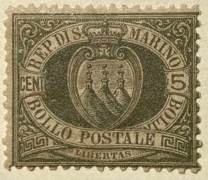 AlexStamps SAN MARINO #5 F Mint