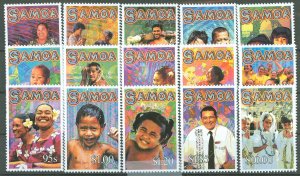 Samoa (Western Samoa) #1005-1019  Single (Complete Set)