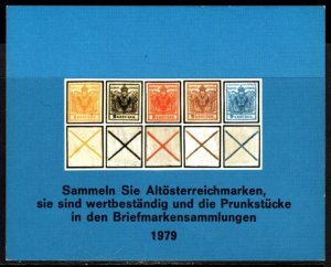 1979 Austria Souvenir Sheet Collect Old Austrian Stamps, They Retain Their Value