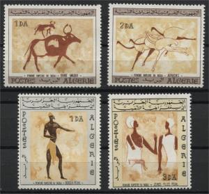 ALGERIA, Tassili n'Ajjer ROCK PAINTINGS MNH SET 1966