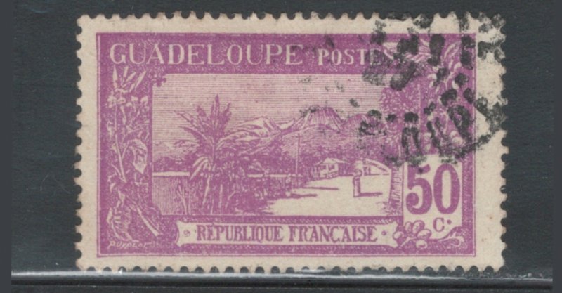 Guadeloupe 1925 View of La Soufriere 50c Scott # 76 Used