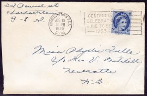 Canada - 1954 - Scott #341 - used on cover - Slogan cancel