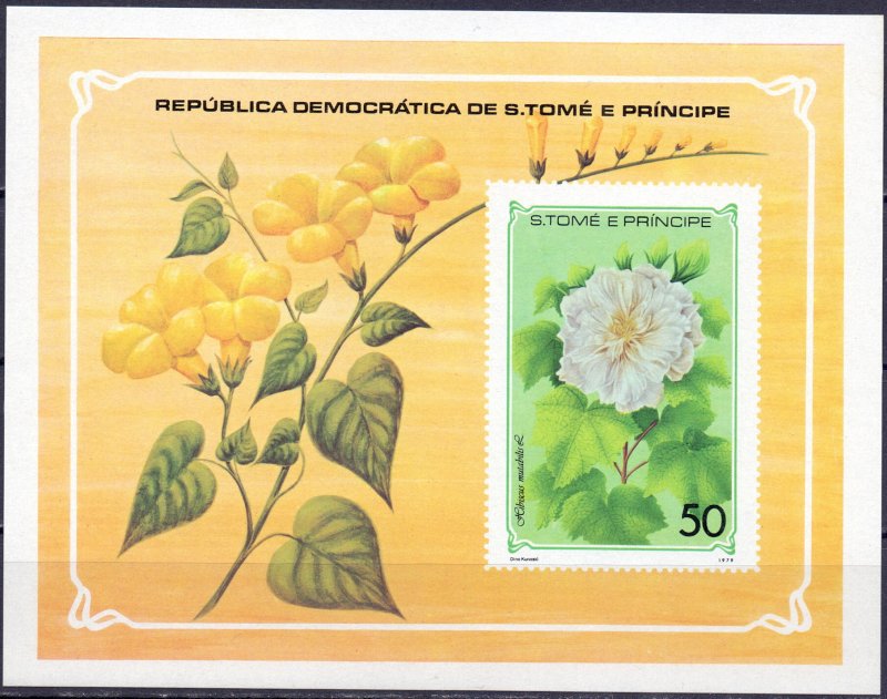 Sao Tome and Principe. 1979. bl33. Flora flowers. MNH.