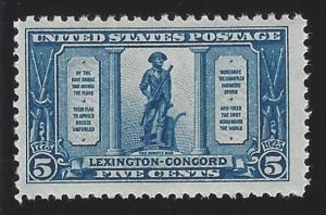 US #619 1925 Blue Unwmk Perf 11 MNH F-VF Scv $32.50