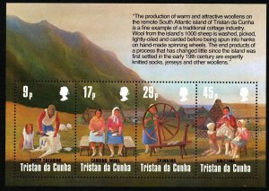 Tristan da Cunha 1984 S/S Woollen Industry. MNH