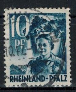 Germany - French Occupation - Rhine Palatinate - Scott 6N3