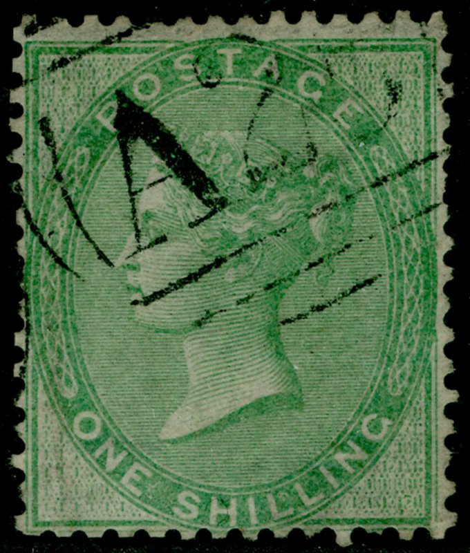 SG73, 1s pale green, FINE USED. Cat £80. A25 MALTA 