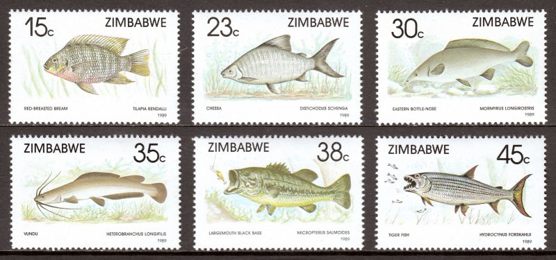 Zimbabwe - Scott #588-593 - MNH - SCV $8.00