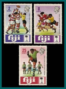 Fiji 1973 Rugby Union, MNH #330-332,SG478-SG480