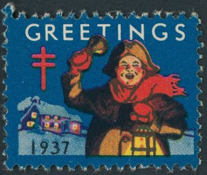US WX88 1937 Christmas Seal; Unused -- See details and scans