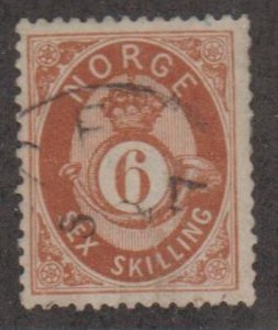 Norway Scott #20 Stamp - Used Single