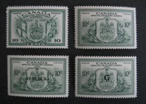 Canada E10-11, EO1-2 VF MNH