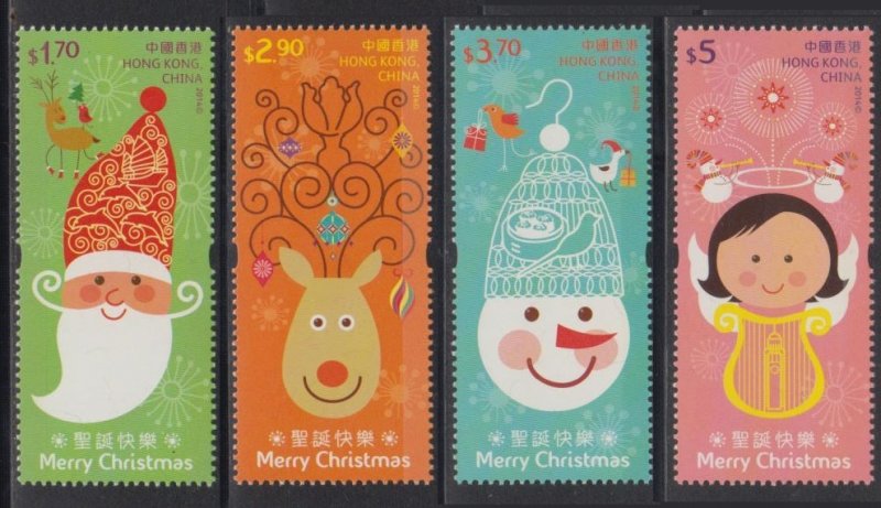 Hong Kong 2014 Christmas Series IV Stamps Set of 4 MNH