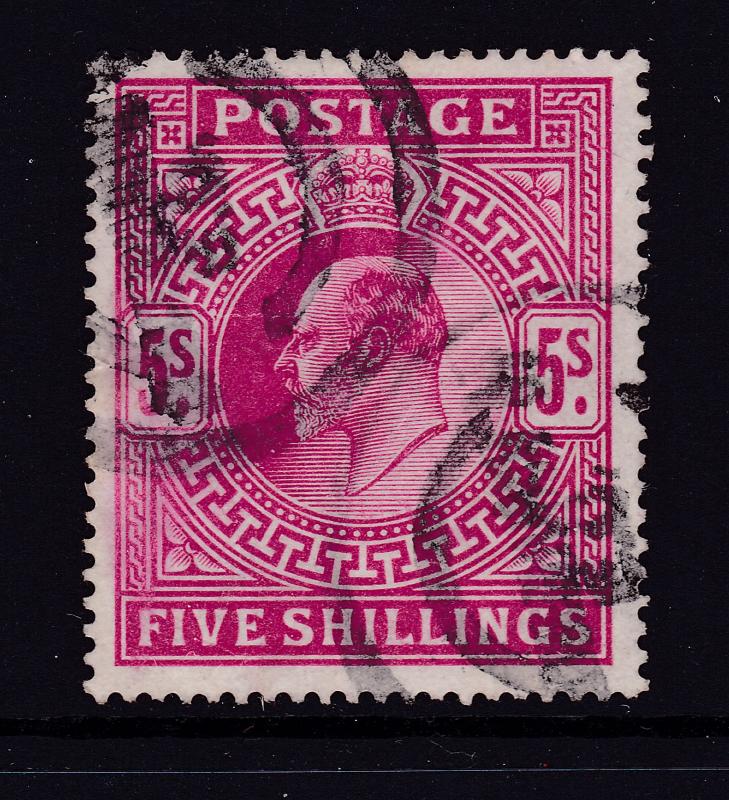 Great Britain a used 5/- Edward