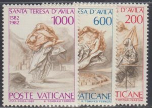 Vatican 710 - 712 NH Set