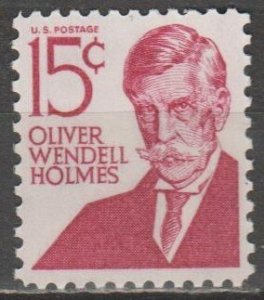#1288, Single. Oliver Wendell Holmes MNH, '.15 cent'