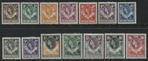 Northern Rhodesia QEII 1953 complete definitive set mint o.g. 