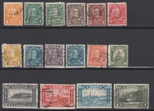 Canada - 1930/1931  KGV complete set Sc# 162/177  (8849)