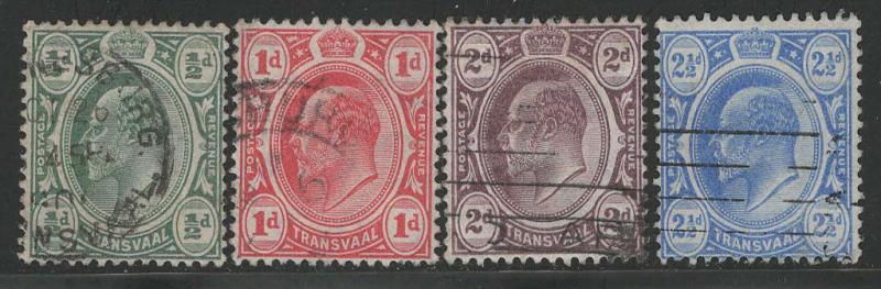 Transvaal Scott # 281 - 284, used