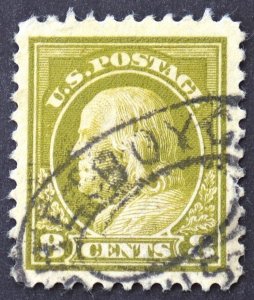 U.S. Used #508 8c Franklin, XF - Superb Jumbo Appearing (corner crease). Nice!