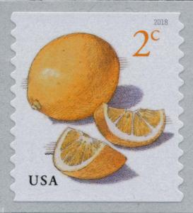 2018 2c Meyer Lemons, Coil, John Burgoyne Scott 5256 Mint F/VF NH