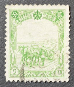 Manchukuo Sc # 86, VF Used