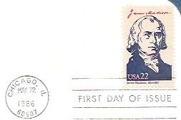 US 2216d  FDC  Postal Commemorative Society.  President James Madison