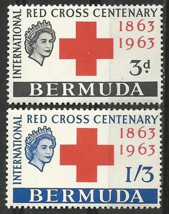 Bermuda # 193-94  Red Cross Centenary  (2)  Mint NH