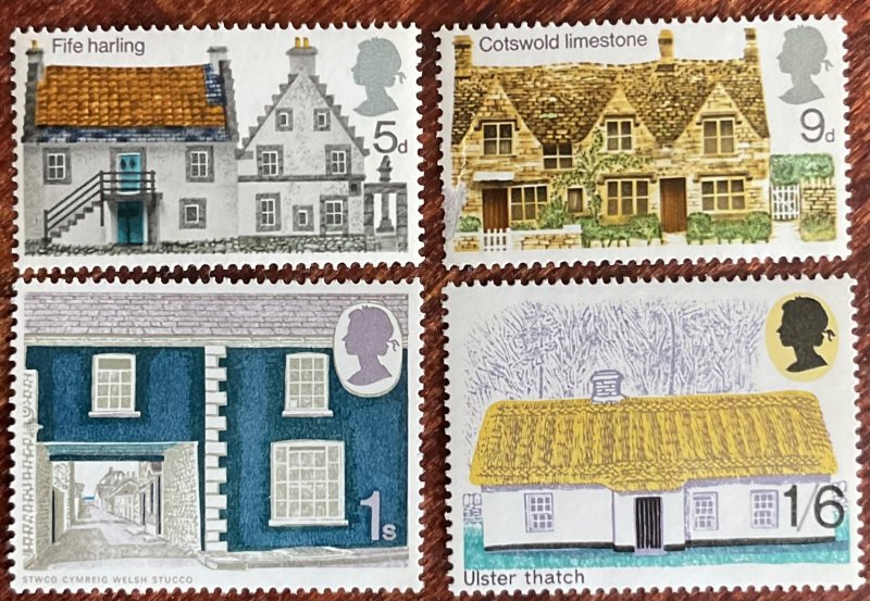 Great Britain Scott #608-611 MNH (4) Singles SCV $1.00 L41