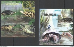 2013 Mozambique Turtles Fauna Reptiles Kb+Bl ** St2553