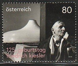 2015 Austria - Sc 2579 - MNH VF - 1 single - Friedrich Kiesler, Architect