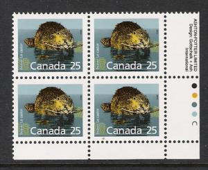 Canada #1161ii LR PL BL Beaver 25