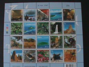 THAILAND-2004-SC#2130 UNSEEN TOURIST ATTRACTIONS SHEET OF 20- MNH VF LAST ONE