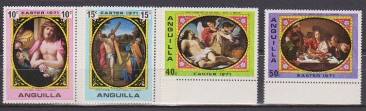 1971 Anguilla Scott 119-122 Easter MNH