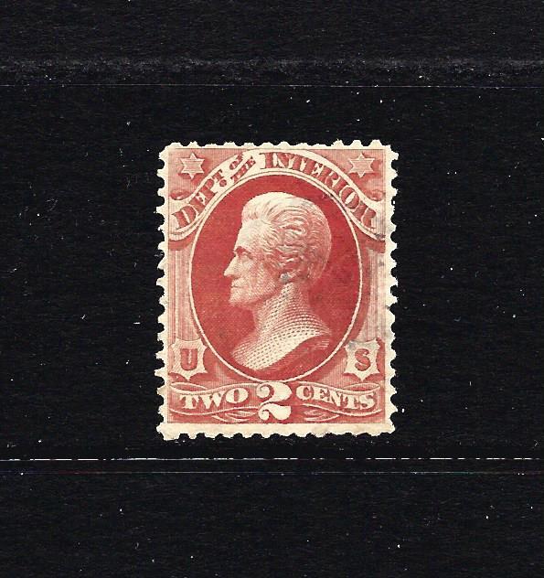 O97 OFFICIAL STAMP, nice color, CLEAN BACK, VVLIGHT CANCEL, USED