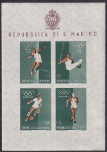 San Marino #456-465 Mint Souvenir Sheets