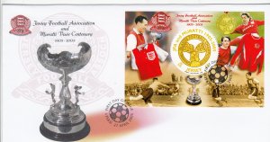 Jersey 2005  Muratti Vase 100th.  Miniature Sheet on FDC