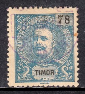 Timor - Scott #80 - Used - Thin, small stain spot UR -  SCV $10