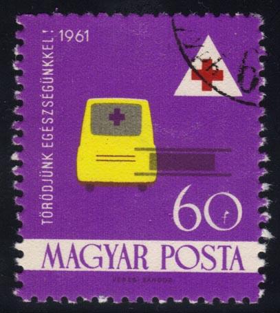 Hungary #1368 Ambulance & Stretcher, CTO (0.25)