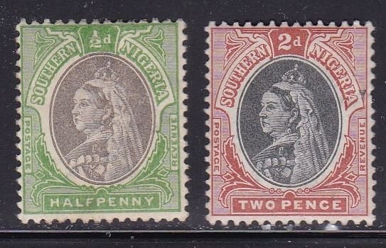 Southern Nigeria 1, 3 Both Mint Not Hinged